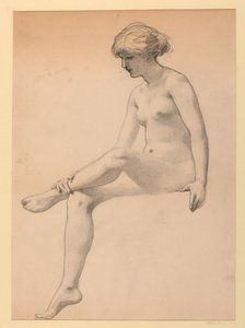 Femme nue assise - James Wells Champney