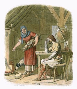 Alfred dans la chaumière du bouvier