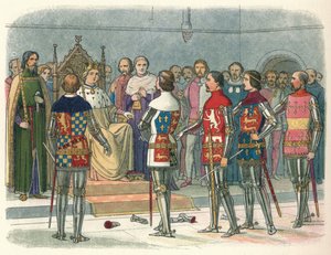 Arundel, Gloucester, Nottingham, Derby et Warwick, devant le roi, 1387
