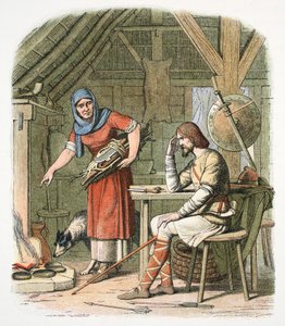 Le Roi Alfred dans la chaumière du vacher