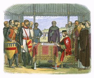 Le roi Jean signe la Grande Charte