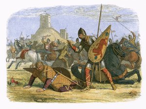 Robert blessant son père, le roi Guillaume Ier