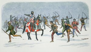 Stratagème de Lord Fauconberg à la bataille de Towton, Yorkshire, 1461, 1864