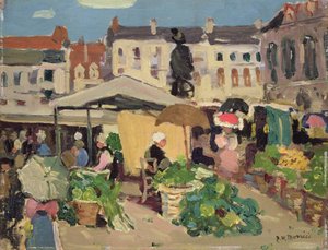 Scène de marché