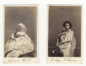 Epuni Hutt et Eliza Porirua, vers 1865