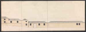 Cobham Hall, Kent : Élévation des écuries