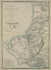 Carte des environs de Sébastopol - James Wyld