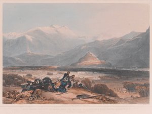 Vue de Bala Hissai et de la ville de Kaboul, avec les cantonnements britanniques depuis la colline de Ba Marco - James after Rattray