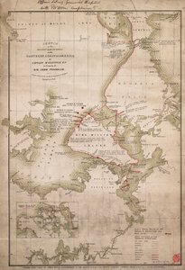 Croquis des découvertes sur la côte nord de l