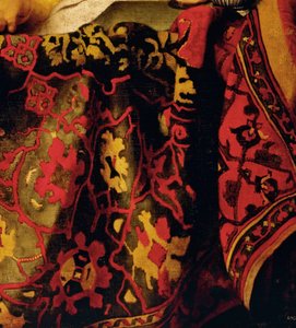 Robe brodée (détail) - Jan (attr. to) Vermeer