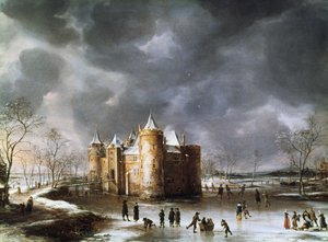 Le Château de Muiden en hiver, 1658