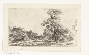 Paysage avec un arbre