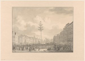Arbre de la liberté sur la Grande Place de Rotterdam, 1795