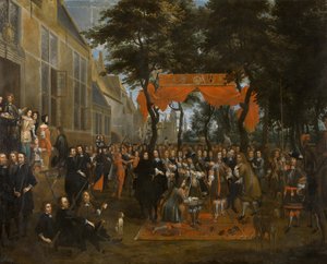 La Réception de Charles II et de ses Frères - Jan Baptist van Meunincxhove