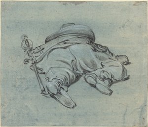 Un cavalier allongé sur le sol - Jan Both