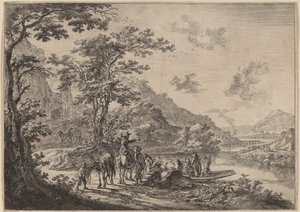 Vue du Tibre dans la campagne - Jan Both