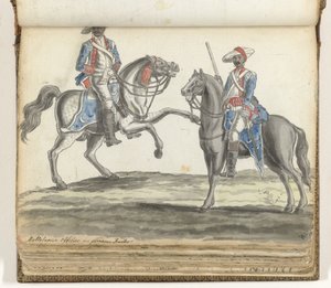 Officier et cavalier malabare