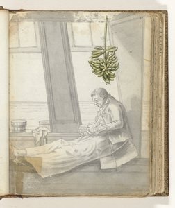 Homme avec un livre devant la fenêtre - Jan Brandes