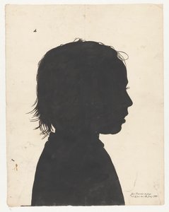 Portrait en silhouette de Jan Brandes junior