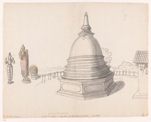 Stupa cinghalais à Moegerikalle