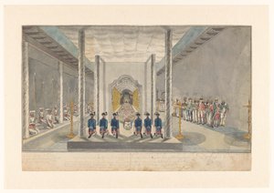Délégation de la VOC à une audience avec le roi de Kandy, Sri Rajadi Raja Sinha - Jan Brandes