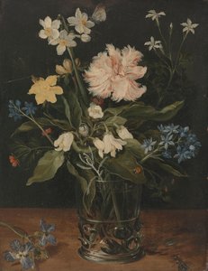 Nature morte avec des fleurs dans un verre - Jan Brueghel (I)