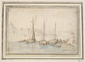 Vue de Ruhrort et Duisburg - Jan Brueghel the Elder