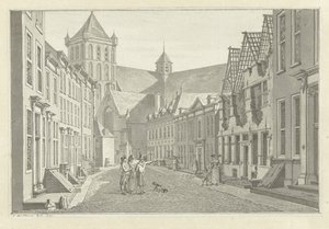 Ruine de la maison de Lucas van Steveninck à Middelburg, 1787 - Jan Bulthuis (signed by artist)