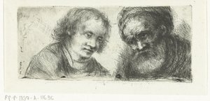 Jeune et vieil homme - Jan Chalon