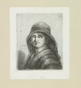 Jeune femme avec capuchon