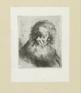 Vieil homme avec une barbe - Jan Chalon