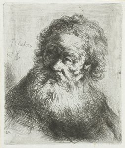 Vieil homme avec barbe - Jan Chalon
