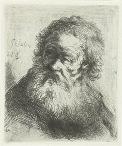 Vieil homme avec barbe - Jan Chalon