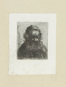 Vieil homme avec barbe et bonnet