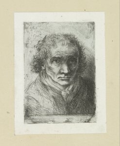 Homme adulte avec une écharpe (The Compleat Work of Etchings by John Chalon) - Jan Chalon