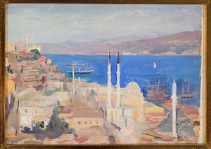 Vue du port de Constantinople. Du voyage à Constantinople - Jan Ciągliński