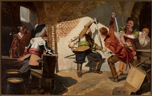 Duel dans une taverne