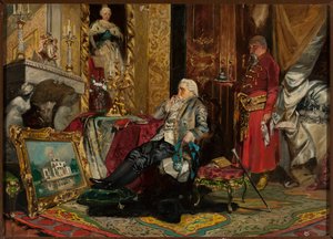 Le roi Stanisław August Poniatowski à Saint-Pétersbourg