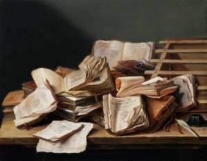 Nature morte aux livres