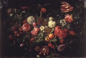 Nature morte de fleurs et de fruits - Jan Davidsz de Heem