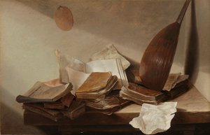 Nature morte avec livres