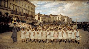 La revue des écoles en 1878