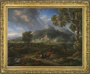 Ouragan dans la campagne romaine