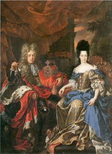French : Double portrait of Johann Wilhelm von der Pfalz and Anna Maria Luisa de