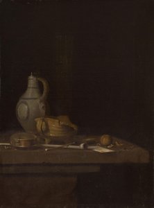 Nature morte avec une jarre en grès et un brasero - Jan Fris