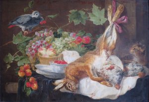 Lièvre, fruit et perroquet - Jan Fyt