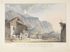 Vue des environs de Bex en Suisse - Jan Gerard Waldorp