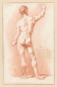 Homme nu debout vu de dos (1er prix 1767)
