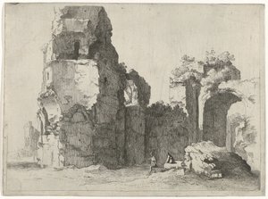 Ruines romaines avec deux figures - Jan Gerritsz. van Bronckhorst