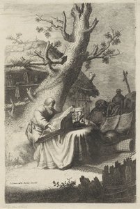 Saint Jérôme lisant sous un arbre